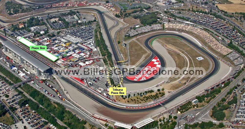 Vista aerea de los Pisos Box y la tribuna Piso Box